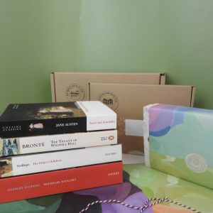 A stack of classic books