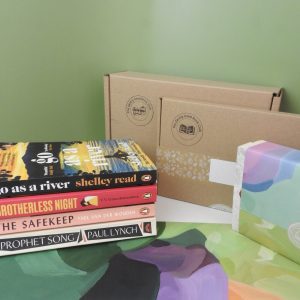 A stack of contemporary fiction titles