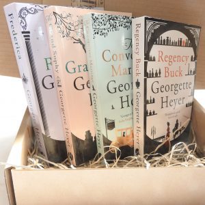 A selection of Georgette Heyer Regency romance novels