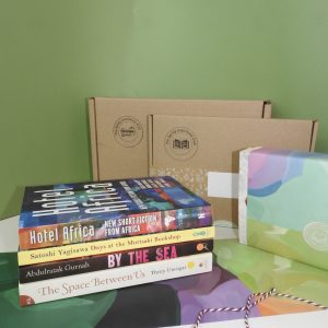 A stack of books from around the world