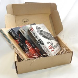 Four historical novels in a cardboard gift box